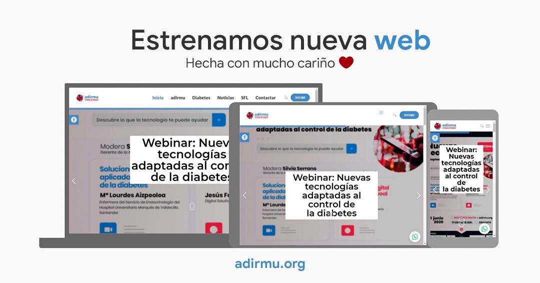 Estrenamos nueva web de Adirmu con todo sobre diabetes