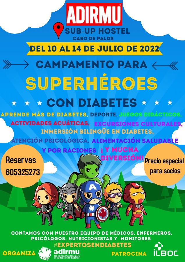 Campamento Adirmu para Superhéroes con Diabetes