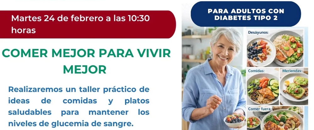 ADIRMU organiza un taller práctico sobre alimentación saludable para personas con diabetes tipo 2