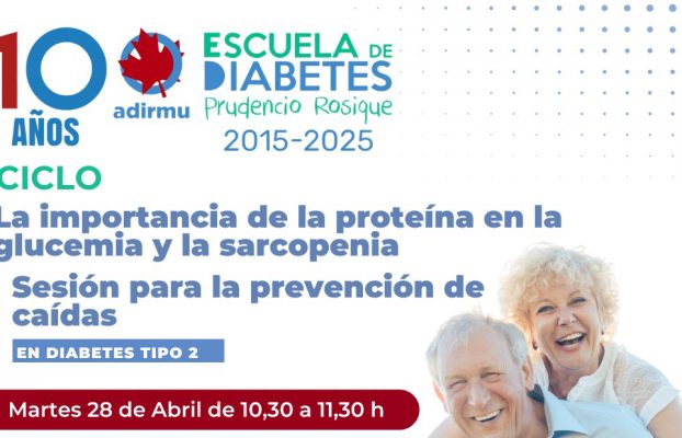 ADIRMU imparte una nueva formación sobre «La importancia de la proteína en la glucemia y la sarcopenia»