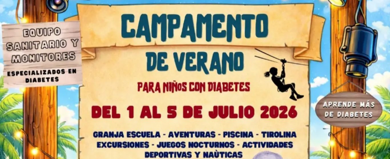 Campamento  para niños y jóvenes con Diabetes: ADIRMU 2026