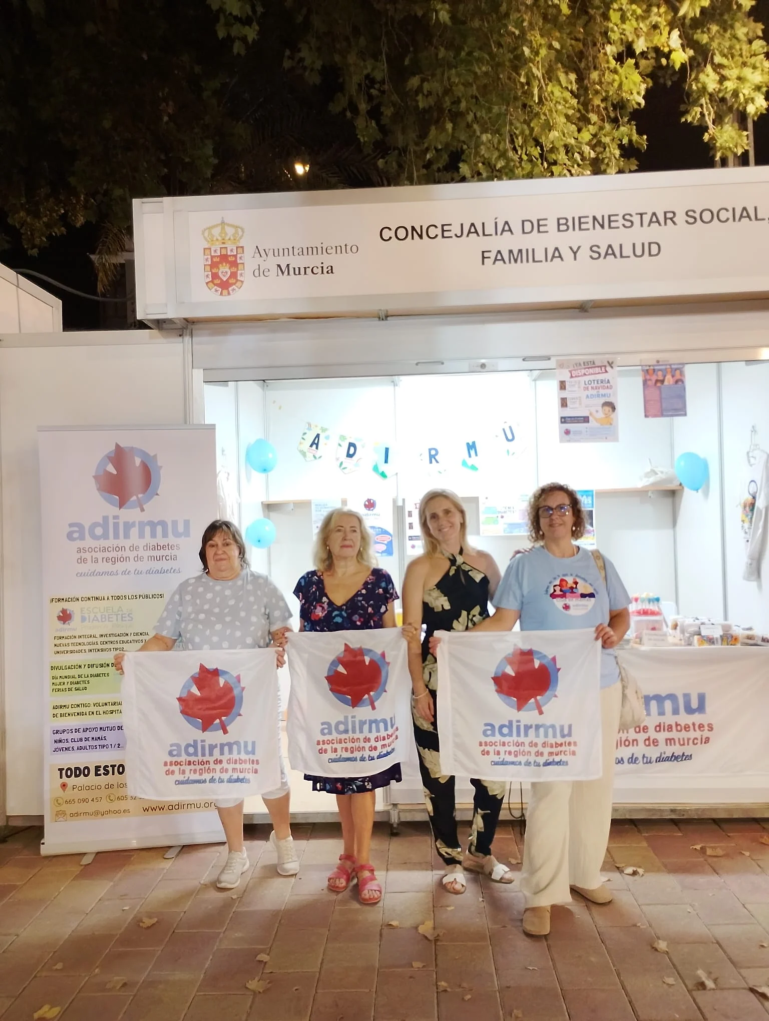 ADIRMU, participa en la Feria de la Salud de Murcia para visibilizar la importancia de la educación y el acompañamiento en diabetes