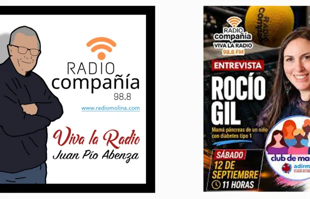 Rocío Gil comparte en Radio Compañía cómo el Club de Mamás de ADIRMU ha ayudado a su familia a convivir con la diabetes tipo 1